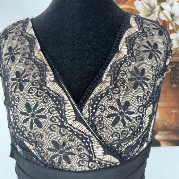 Signature Lana Elegant Black Lace Dress size 6 - Picture 2 of 14